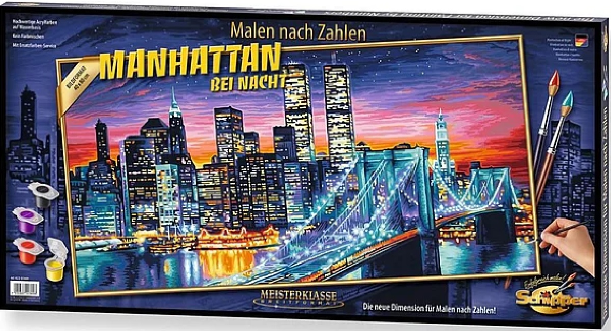 Kit pictura pe numere: Manhattan noaptea