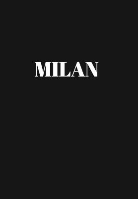 Milan: Hardcover Black Decorative Book for Decorating Shelves, Coffee Tables, Home Decor, Stylish World Fashion Cities Design - Murre Book Decor
