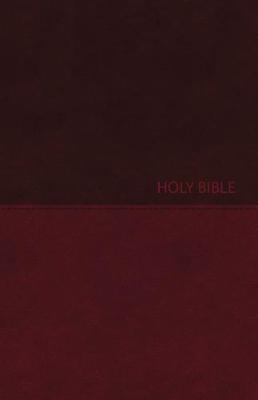 NKJV, Value Thinline Bible, Compact, Imitation Leather, Burgundy, Red Letter Edition - Thomas Nelson