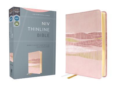Niv, Thinline Bible, Leathersoft, Pink, Red Letter, Comfort Print - Zondervan