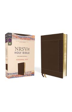 Nrsvue, Holy Bible, Personal Size, Leathersoft, Brown, Comfort Print - Zondervan