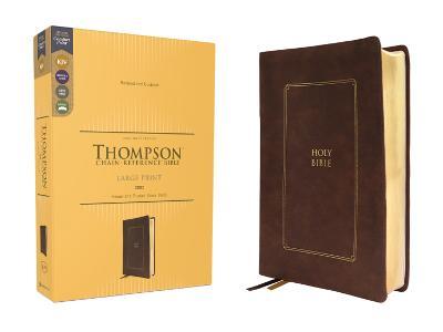 Kjv, Thompson Chain-Reference Bible, Large Print, Leathersoft, Brown, Red Letter, Comfort Print - Frank Charles Thompson