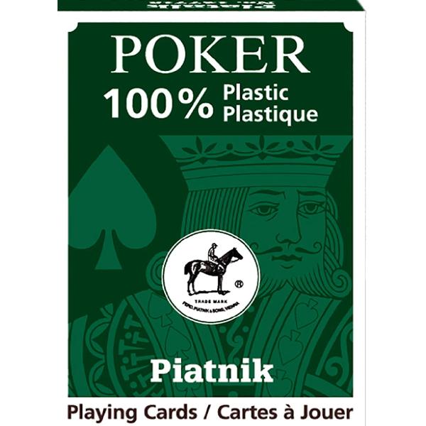 Joc de carti: Poker 100 % Plastic. Green