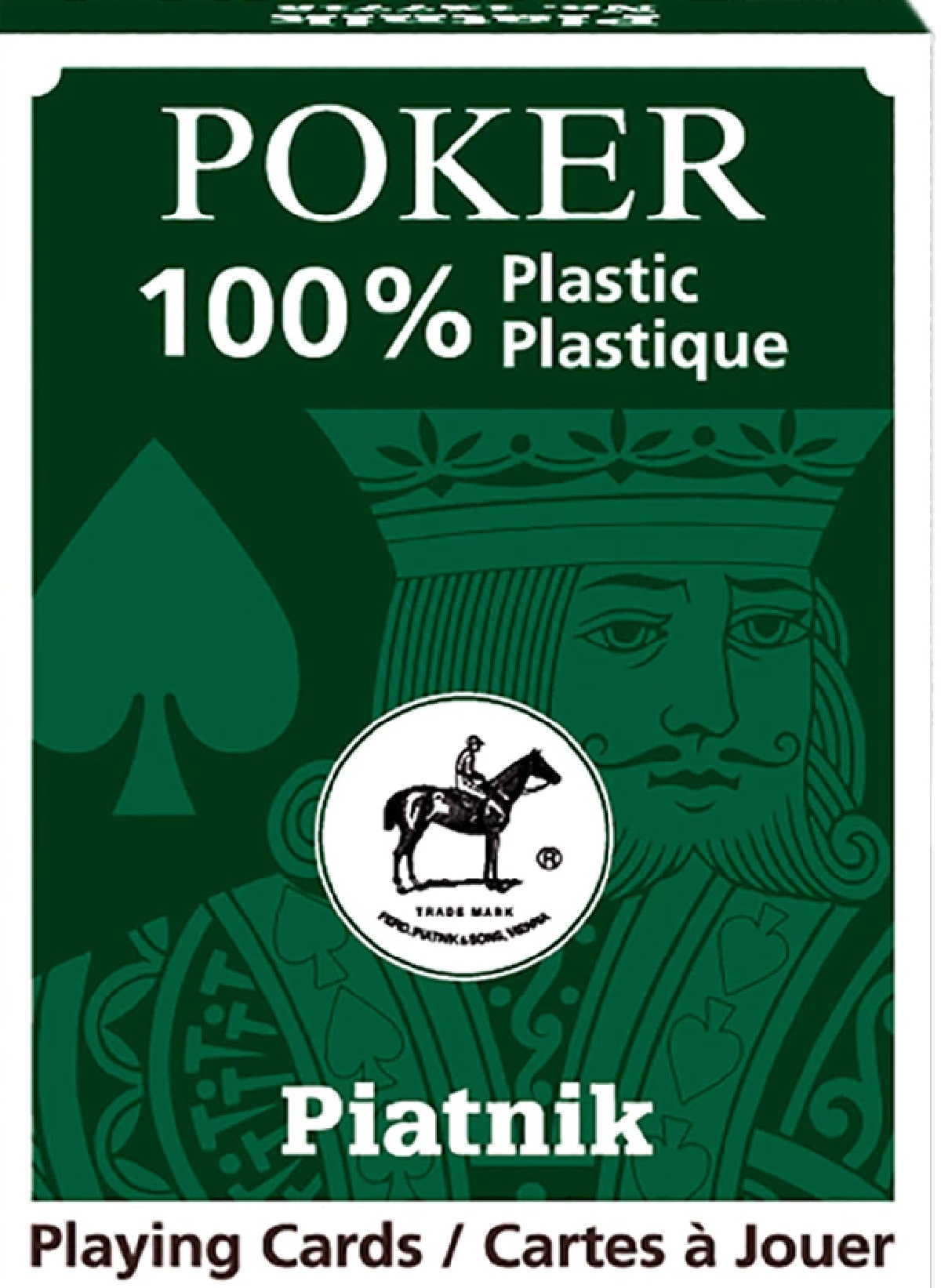 Joc de carti: Poker 100 % Plastic. Green
