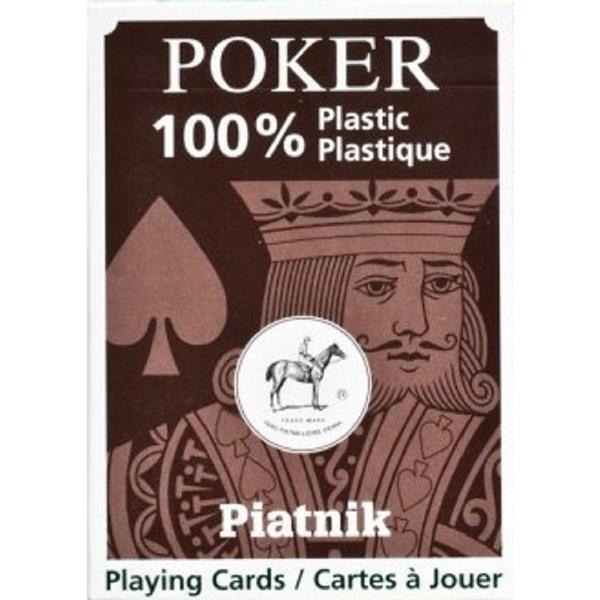Joc de carti: Poker 100 % Plastic. Black