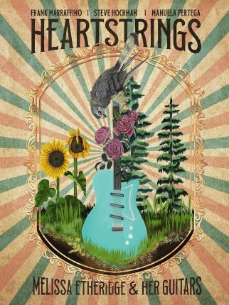 Coperta cărții 'Heartstrings Melissa Etheridge and Her Guitars - Rantz Hoseley'