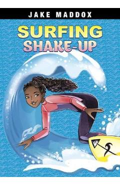 Coperta cărții 'Surfing Shake-Up - Jake Maddox'