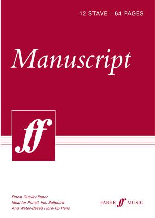 Manuscript Paper -- 12 Stave Full Size (8.5): White Paper - Alfred Music