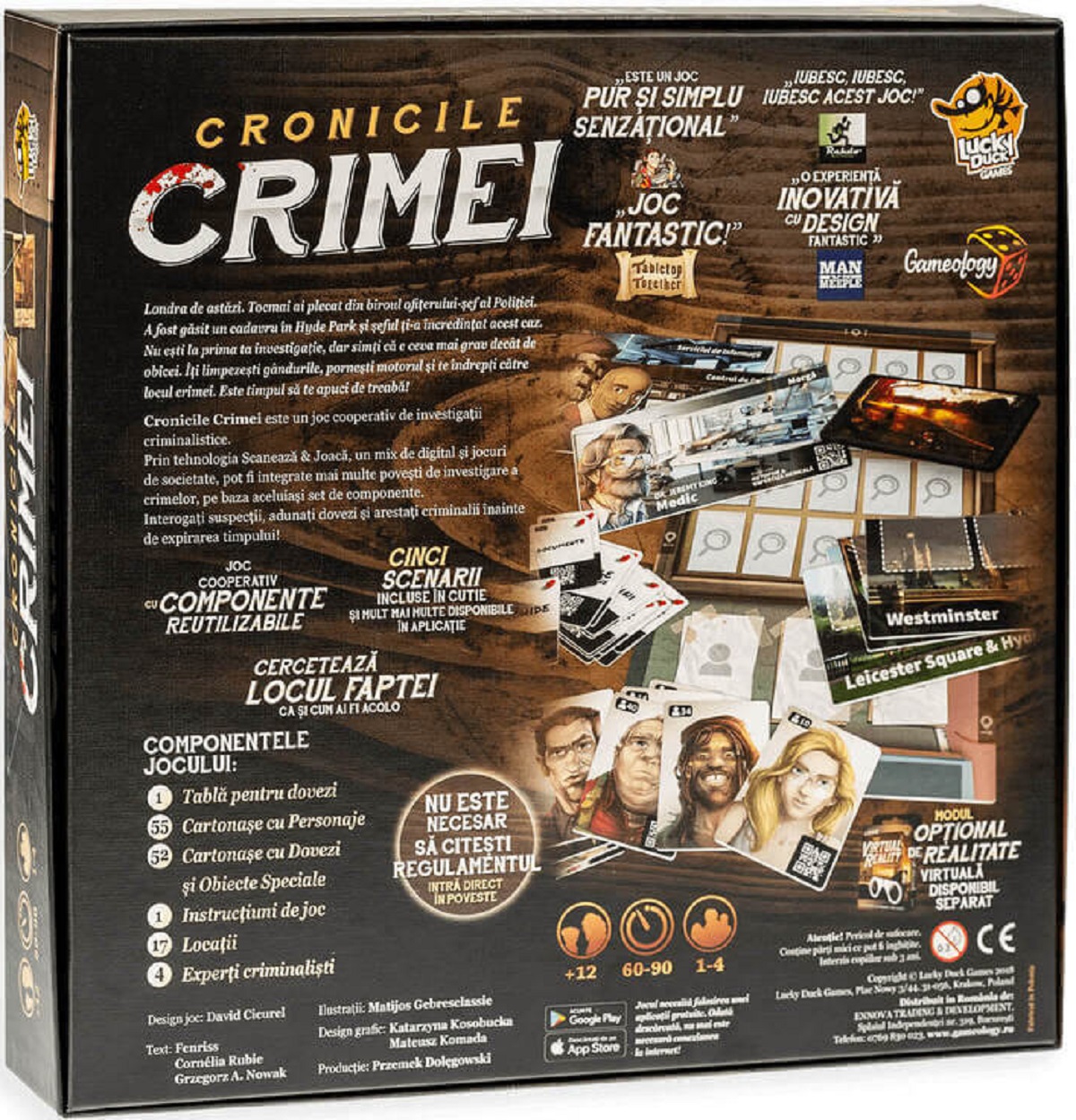 Joc de investigatie interactiv: Cronicile crimei