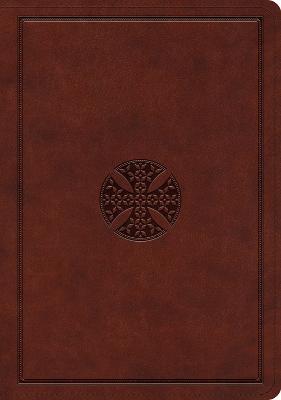 ESV Journaling Bible, Interleaved Edition (Trutone, Mahogany, Mosaic Cross Design) - 