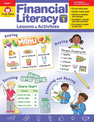 Financial Literacy Lessons and Activities, Grade 1 - Teacher Resource - Evan-moor Corporation
