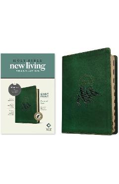 Poza produsului NLT Personal Size Giant Print Bible, Filament Enabled Edition (Red Letter, Leatherlike, Evergreen Mountain, Indexed) - Tyndale