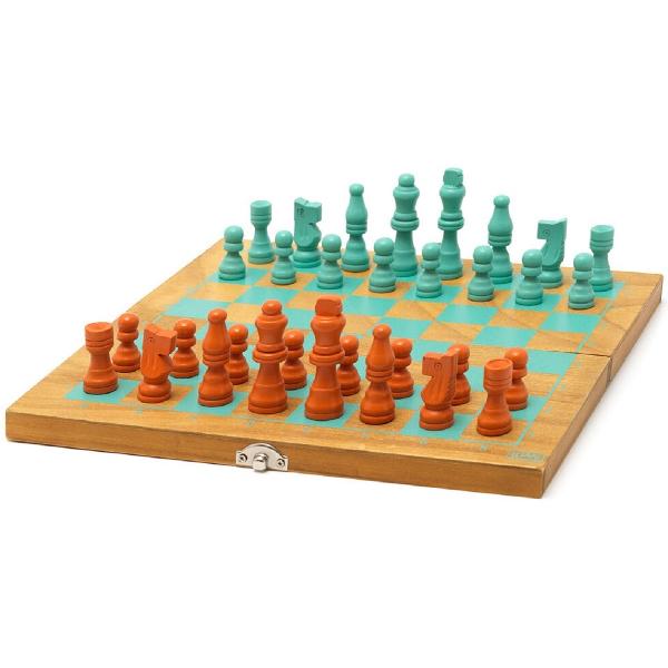 Joc sah si dame: Wooden Chess and Draughts