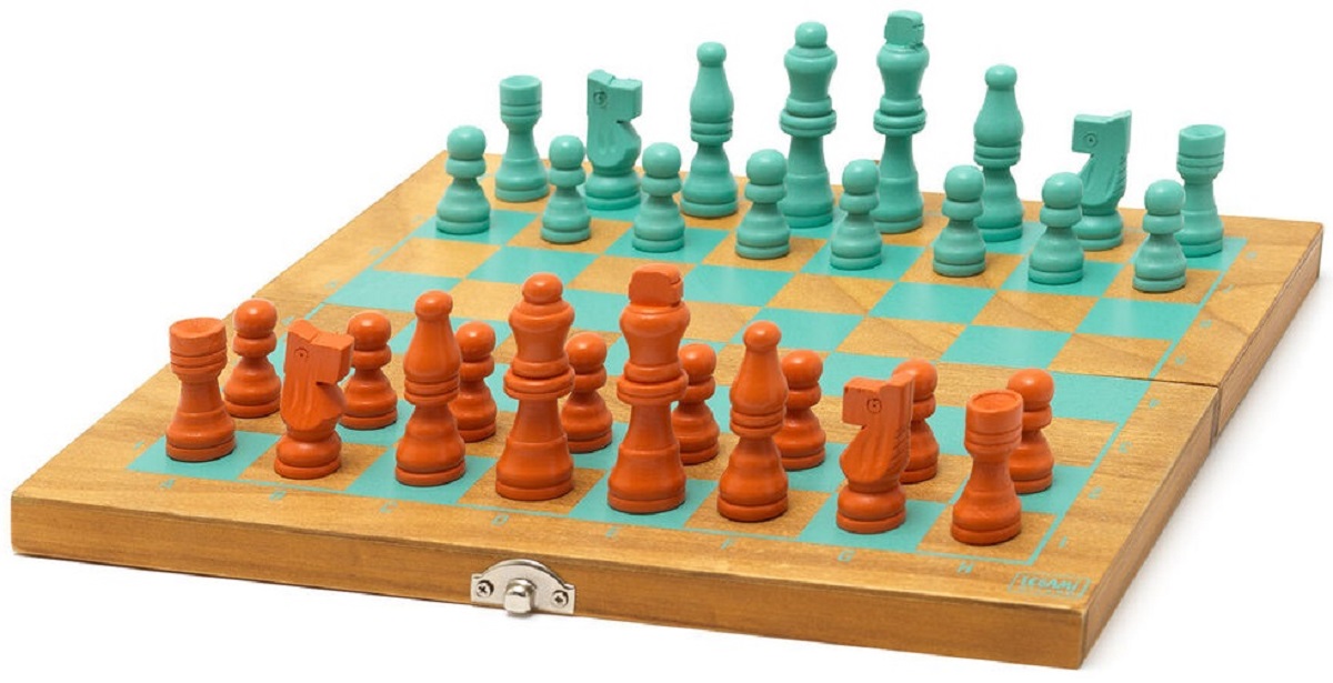 Joc sah si dame: Wooden Chess and Draughts
