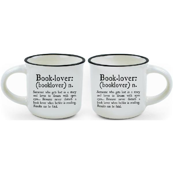 Set 2 cani Espresso: Booklover