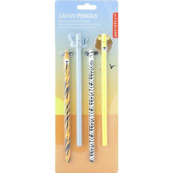 Set 4 creioane: Safari animale