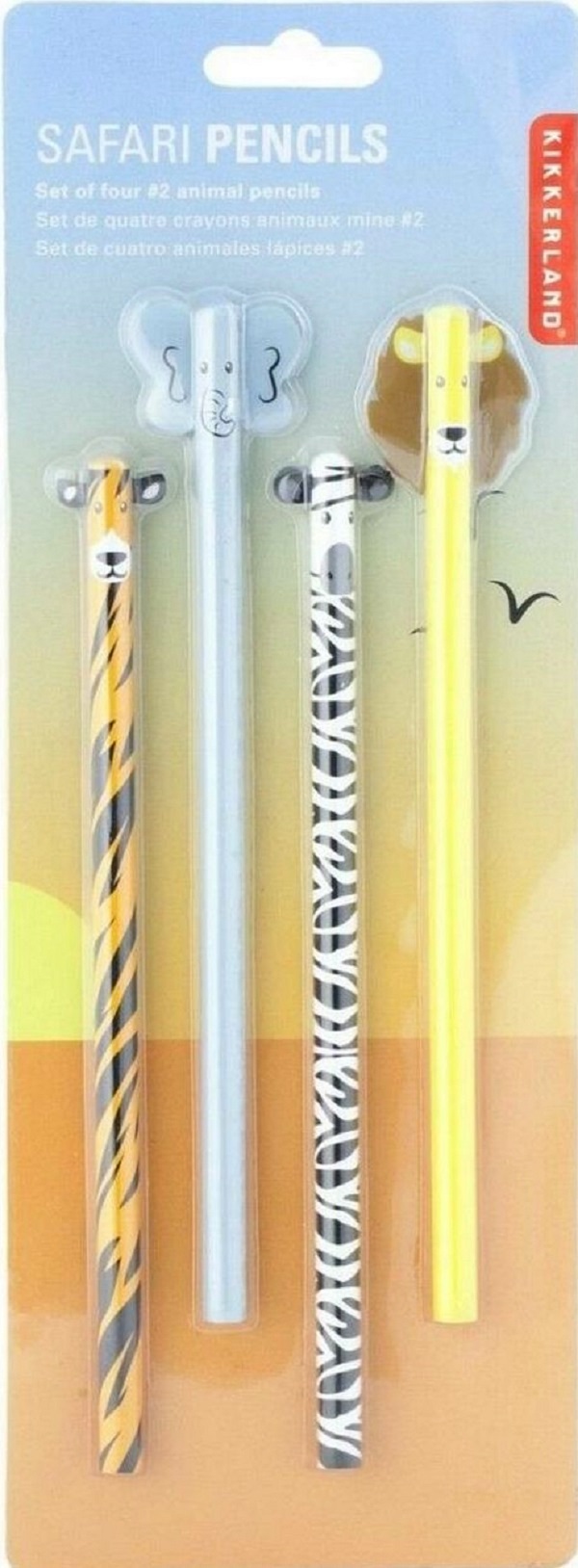 Set 4 creioane: Safari animale