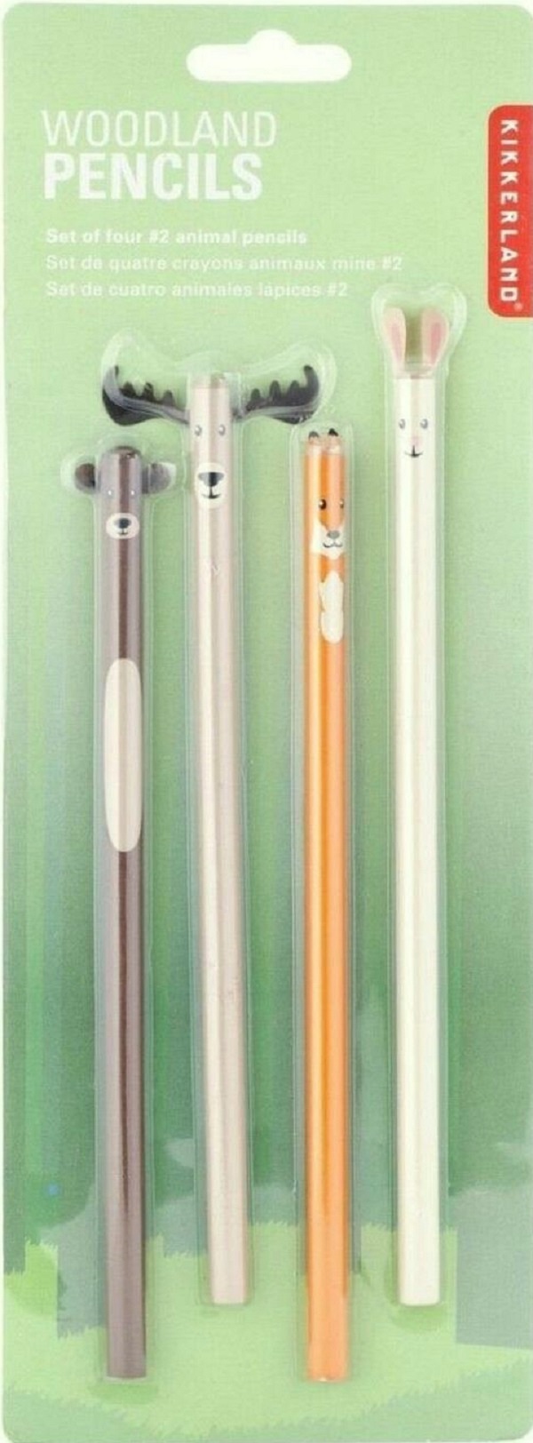 Set 4 creioane: Animale din padure