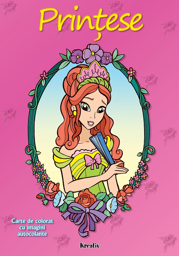 Printese. Carte de colorat cu imagini autocolante