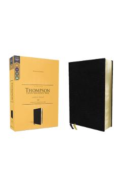 Kjv, Thompson Chain-Reference Bible, Large Print, European Bonded Leather, Black, Red Letter, Comfort Print - Frank Charles Thompson