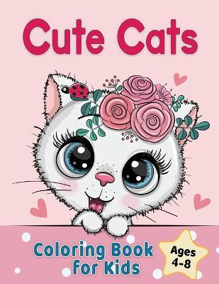 Cute Cats Coloring Book for Kids Ages 4-8: Adorable Cartoon Cats, Kittens & Caticorns - Golden Age Press