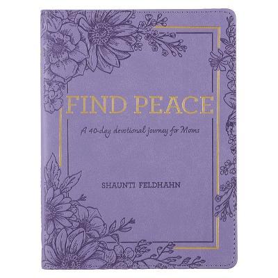 Devotional Find Peace for Moms, 365 Daily Devotions - Faux Leather - Christianart Gifts