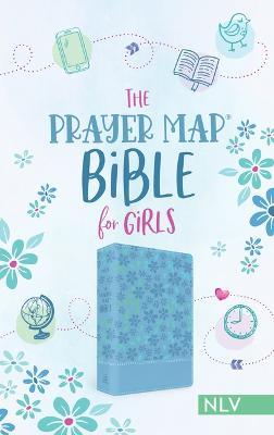 The Prayer Map Bible for Girls Nlv [Sky Blue Shimmer] - Compiled By Barbour Staff