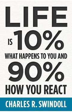 Poza produsului Life Is 10% What Happens to You and 90% How You React - Charles R. Swindoll