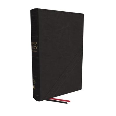 Kjv, Word Study Reference Bible, Bonded Leather, Black, Red Letter, Comfort Print: 2,000 Keywords That Unlock the Meaning of the Bible - Thomas Nelson