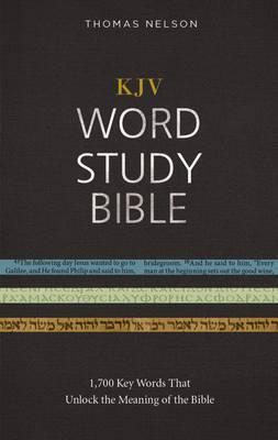 KJV, Word Study Bible, Hardcover, Red Letter Edition: 1,700 Key Words That Unlock the Meaning of the Bible - Thomas Nelson