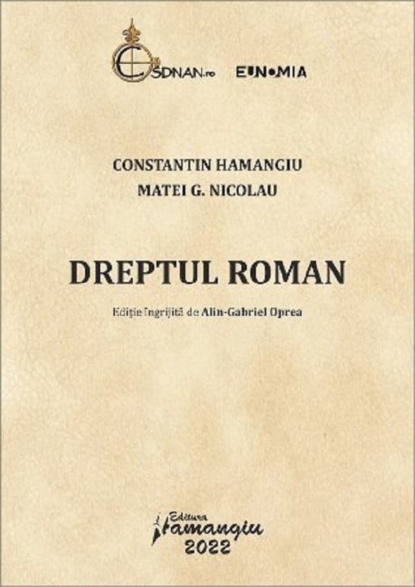 Dreptul roman - Constantin Hamangiu, Matei G. Nicolau