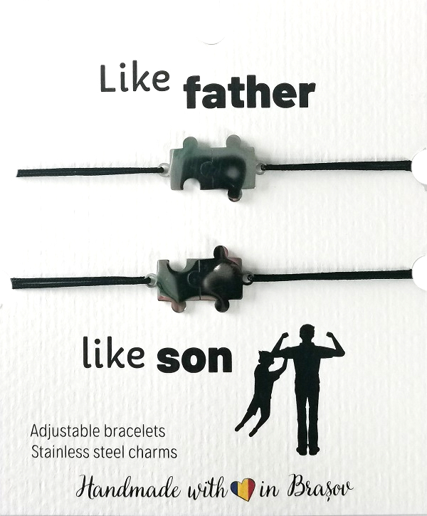 Set bratari: Like Father Like Son - Piese puzzle