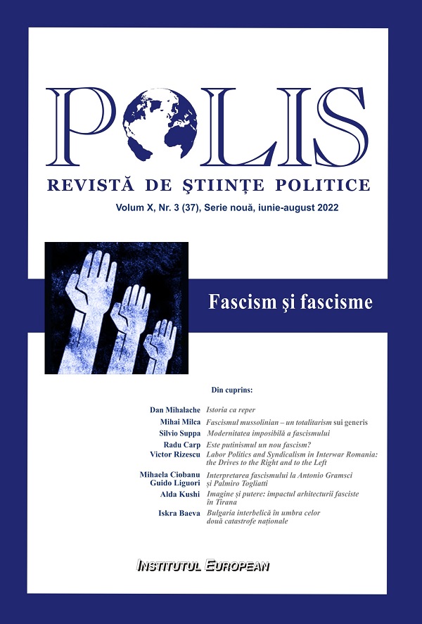 Polis Vol.10 Nr.3 (37) Serie noua iunie-august 2022. Revista de stiinte politice