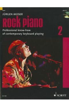 Coperta cărții 'Rock Piano - Volume 2: Professional Know-How of Contemporary Keyboard-Playing - Jurgen Moser'