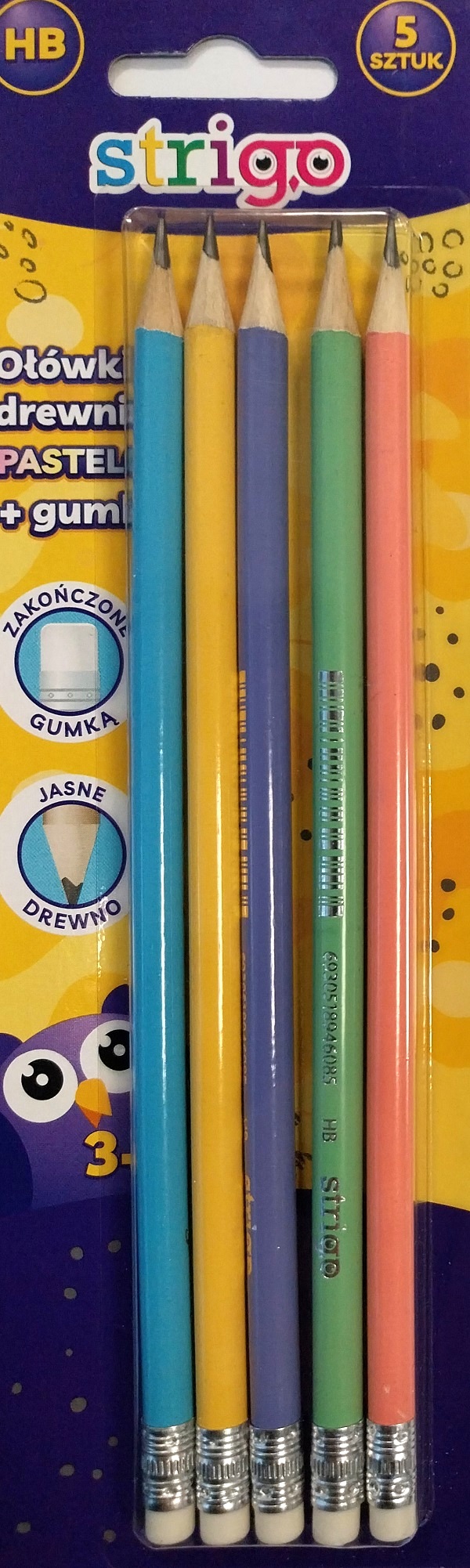 Set 5 creioane HB Pastel