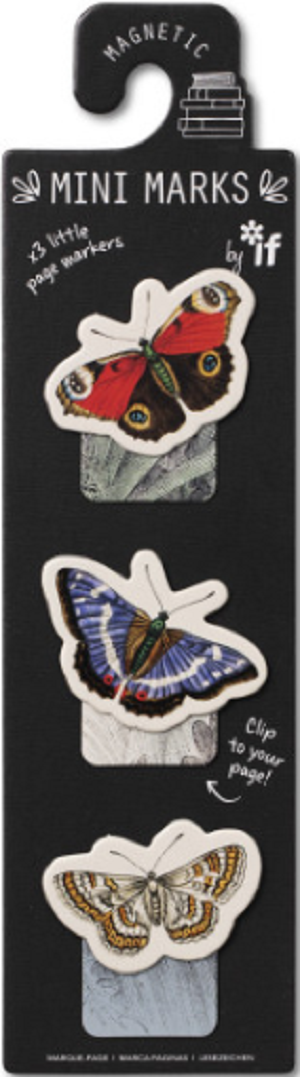  Set semne de carte mini magnetice: Fluturi
