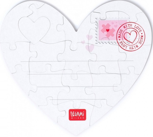 Felicitare puzzle: Inima