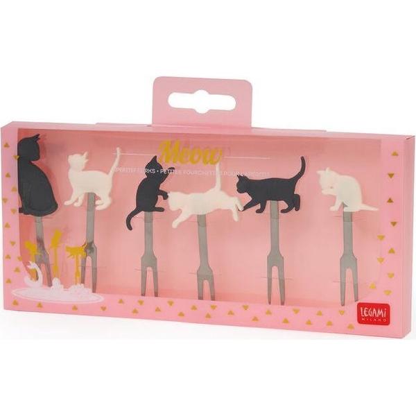 Set 6 furculite aperitiv: Meow