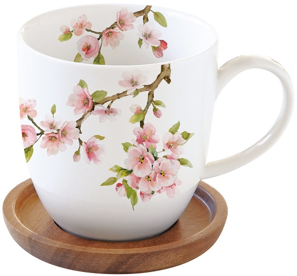 Set: Cana cu farfurie. Sakura