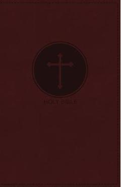 Coperta cărții 'NKJV, Deluxe Gift Bible, Imitation Leather, Burgundy, Red Letter Edition - Thomas Nelson'