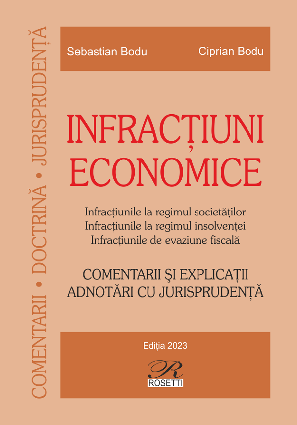 Infractiuni economice - Ciprian Bodu, Sebastian Bodu