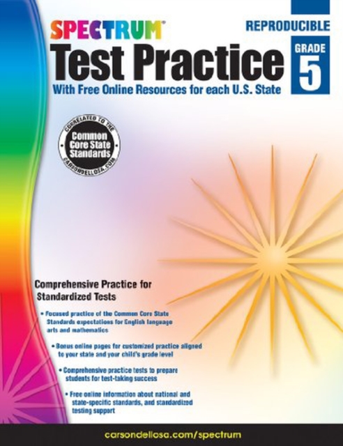 Spectrum Test Practice, Grade 5 - Spectrum