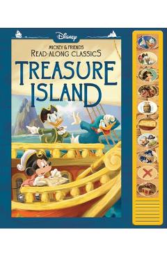 Poza produsului Disney Mickey and Friends: Treasure Island Read-Along Classics Sound Book: Read-Along Classics - Lee Crooks