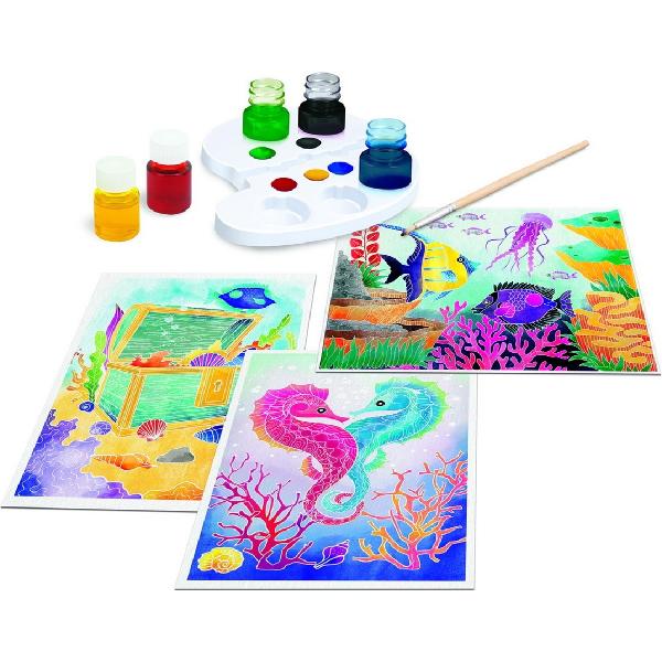 Set creatie: Atelierul de pictura. Aquarelle - Fundul marii