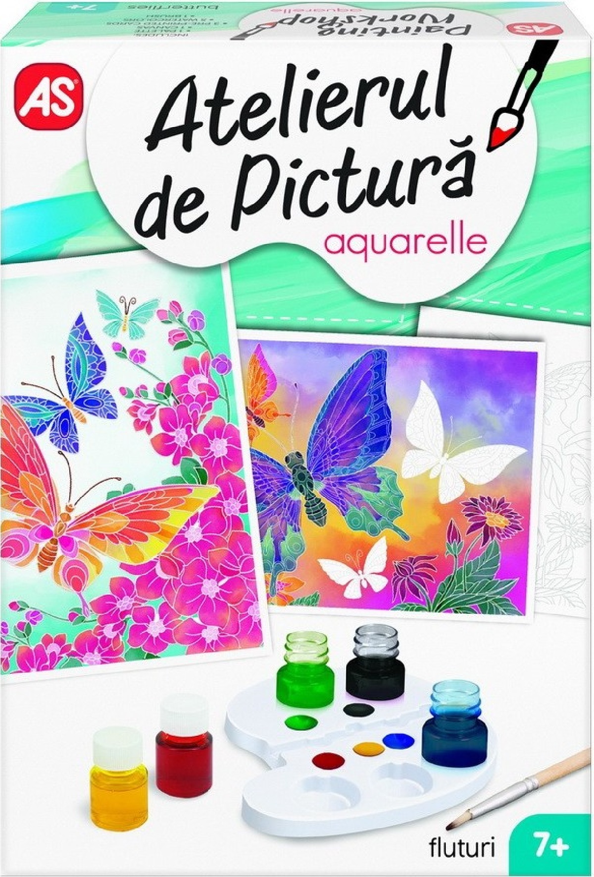 Set creatie: Atelierul de pictura. Aquarelle - Fluturi