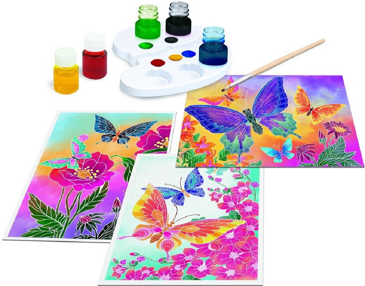 Set creatie: Atelierul de pictura. Aquarelle - Fluturi