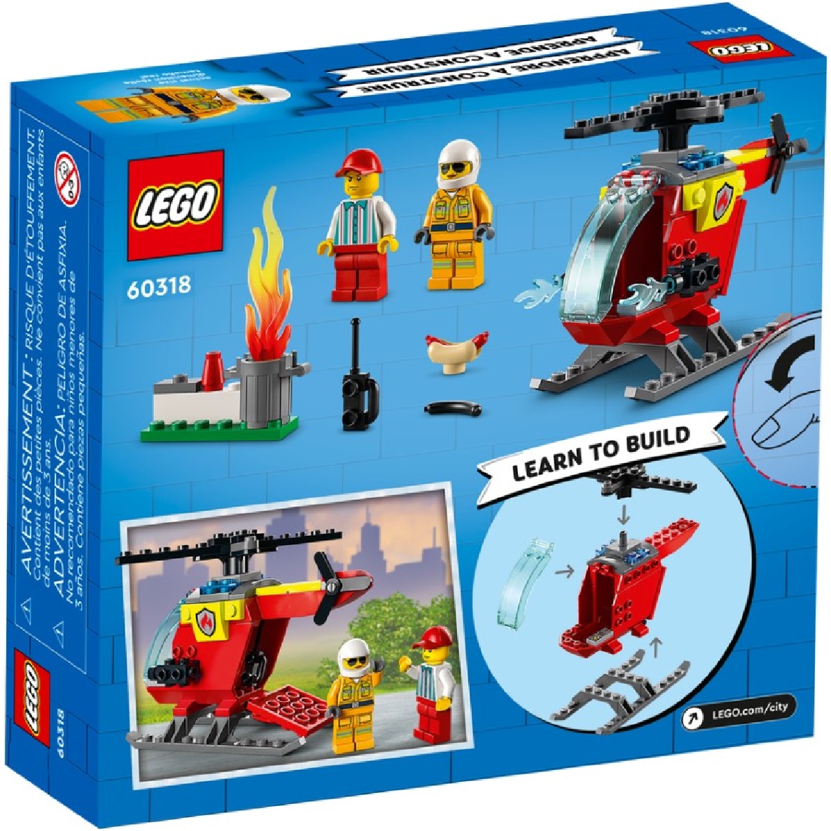 Lego City. Elicopter de pompieri