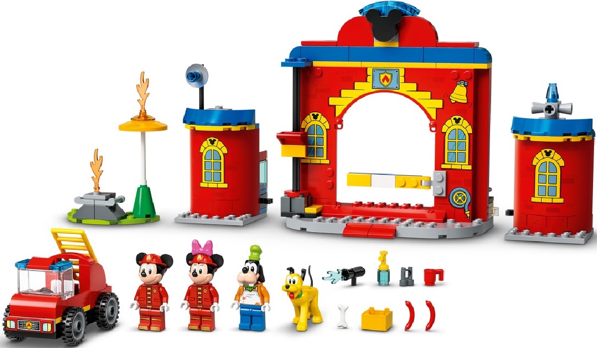 Lego Disney. Mickey and Friends: Statia si camionul de pompieri
