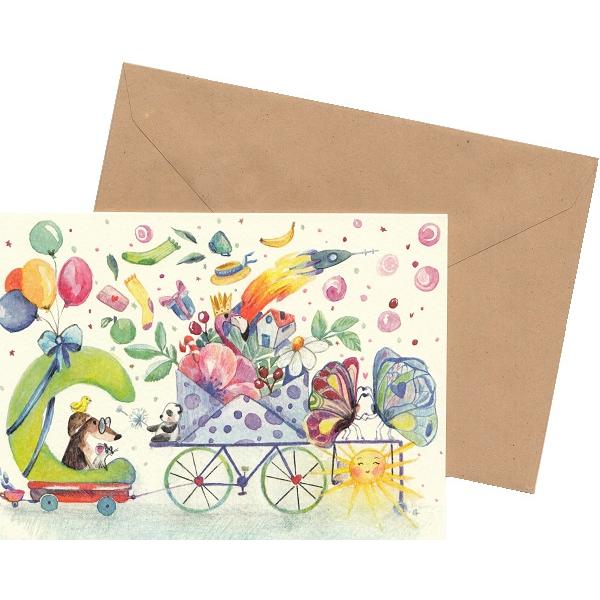 Felicitare: Seria Paw Print. Aniversare