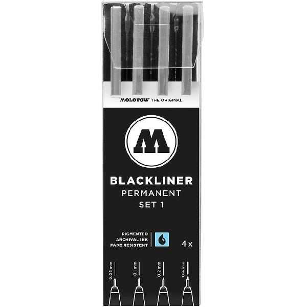 Permanent Blackliner Set 1. 4 bucati